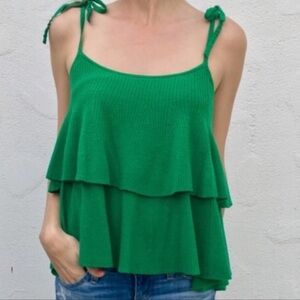 J CREW - Merino Wool Tiered Sweater Tank Top Size XS